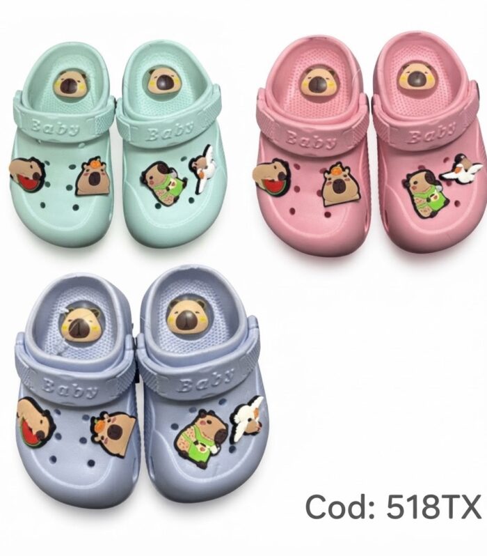 Crocs chillona de niña bebé 518TX-A